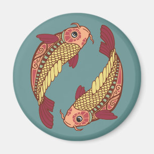 Pisces astrologiska tecken magnet