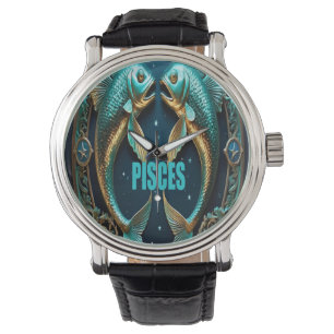 Pisces-astrologtecken Armbandsur