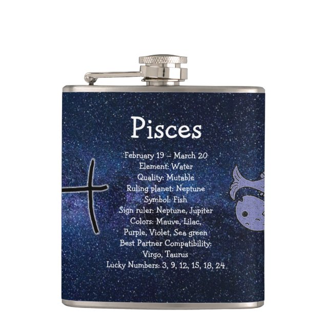 Pisces Astrology Horoscope Zodiac-tecken Fickplunta (Framsidan)