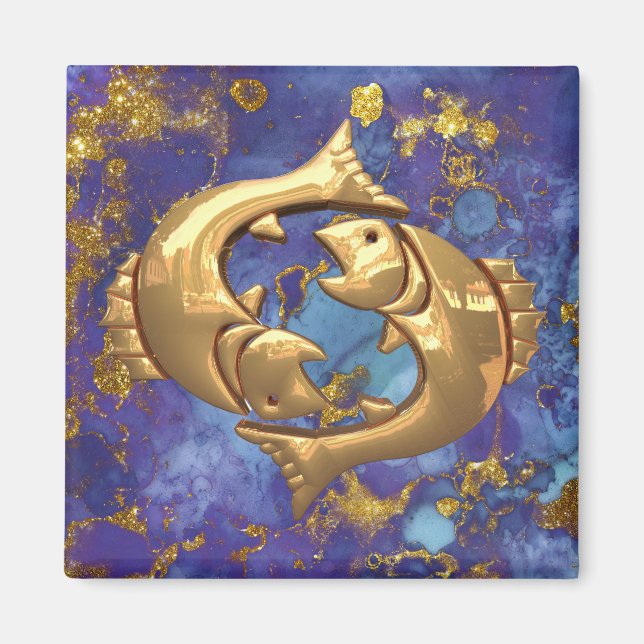 Pisces Astrology Magnet (Framsidan)