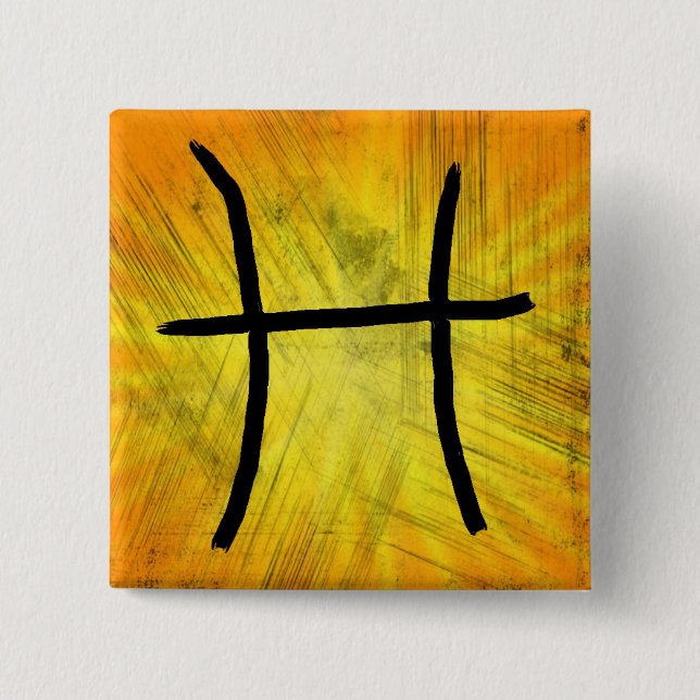Pisces Astrology-tecken Knapp (Framsida)