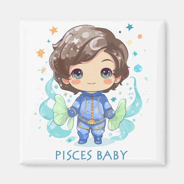 Pisces Baby 3 Magnet (Framsidan)