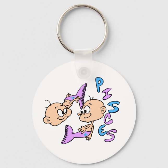 Pisces Baby Fish Nyckelring (Framsida)