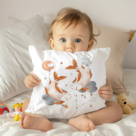 Pisces Baby Zodiac Nursery Pillow Kudde