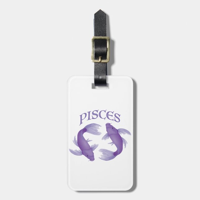 Pisces Bagagebricka (Vertikal Framsida)