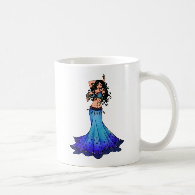 Pisces Belly Dancer Art Kaffemugg (Höger)
