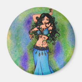 Pisces Belly Dancer Art Magnet