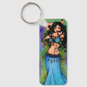 Pisces Belly Dancer Art Nyckelring