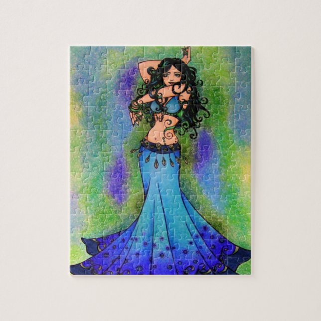 Pisces Belly Dancer Art Pussel (Vertikal)