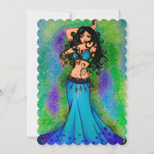 Pisces Belly Dancer Inbjudningar