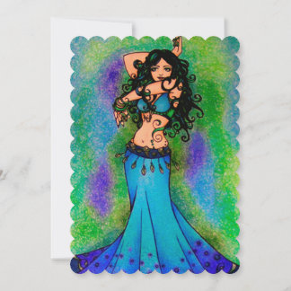 Pisces Belly Dancer Inbjudningar