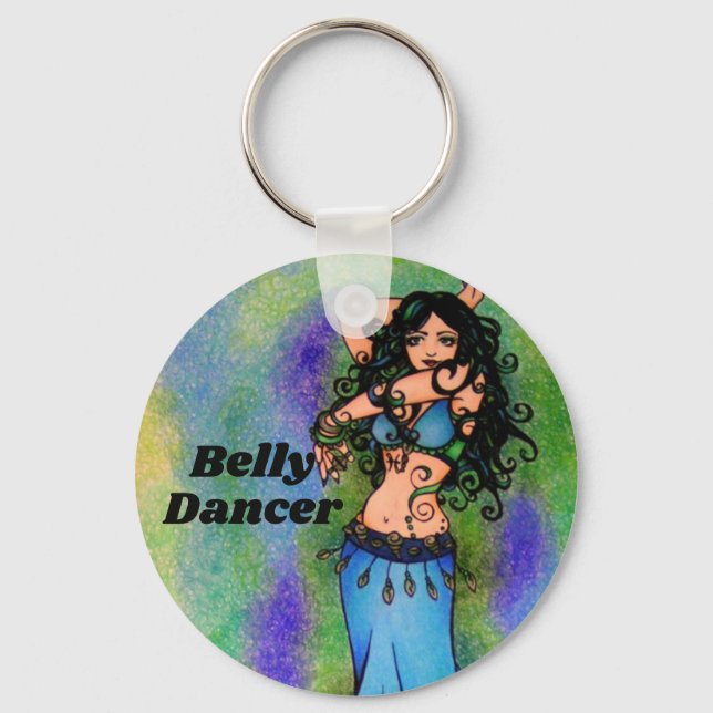 Pisces Belly Dancer Nyckelring (Framsida)