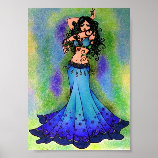 Pisces Belly Dancer Poster (Framsidan)