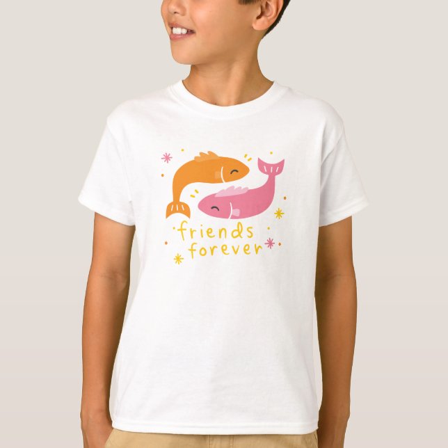 Pisces Best Friend T Shirt (Framsida)