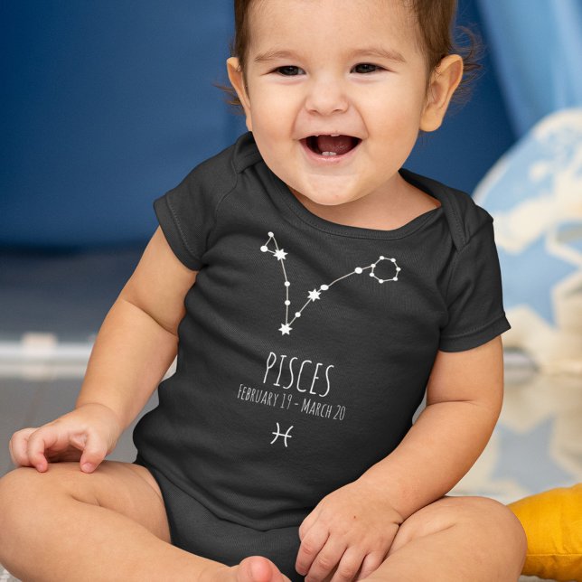 Pisces Birth-tecken | Zodiac Constellation T Shirt (Skapare uppladdad)