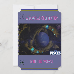 Pisces Birthday-inbjudan Inbjudningar