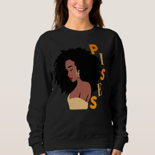 Pisces Birthday Women Melanin Zodiac Born Feb och T Shirt