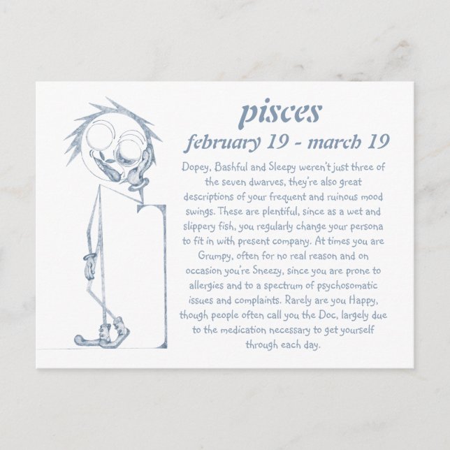 Pisces [ - BitchScope - ] vykort (Framsida)