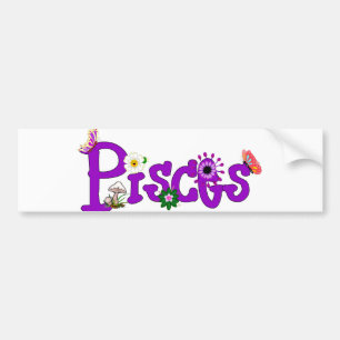 Pisces blommor bildekal