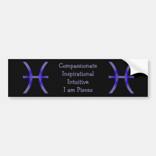 Pisces Bumper Sticker Bildekal