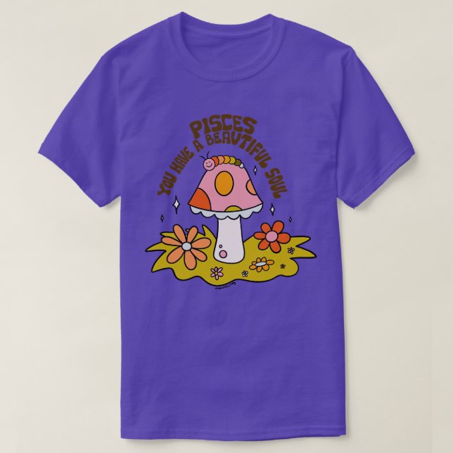 Pisces Caterpelare T Shirt (Design framsida)