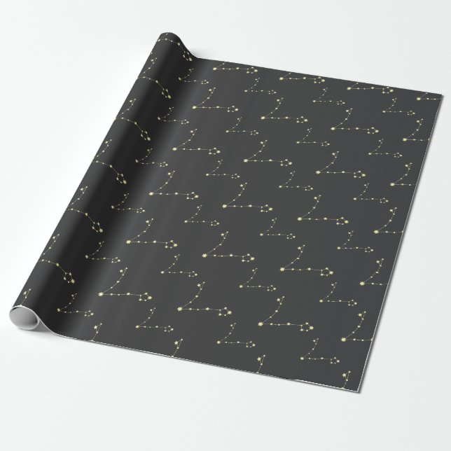Pisces Constellation Astrology Stars Zodiac Gift Presentpapper (Utrullad)