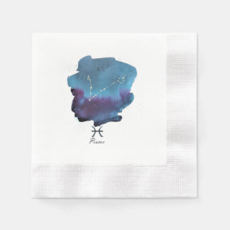 Pisces Constellation, Pisces Zodiac Papper Napkins Pappersservett