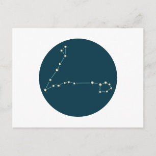 Pisces Constellation Vykort