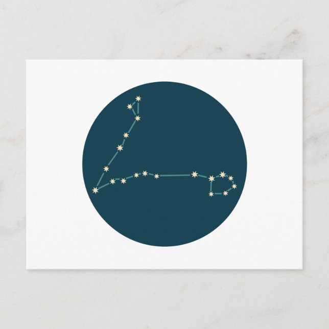 Pisces Constellation Vykort (Framsida)