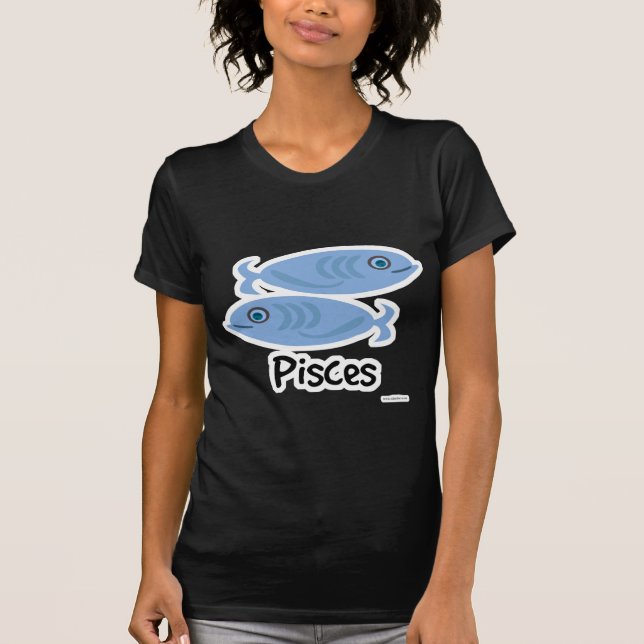 Pisces Cute Fish Astrology Symbol Tecknad Tröja (Framsida)