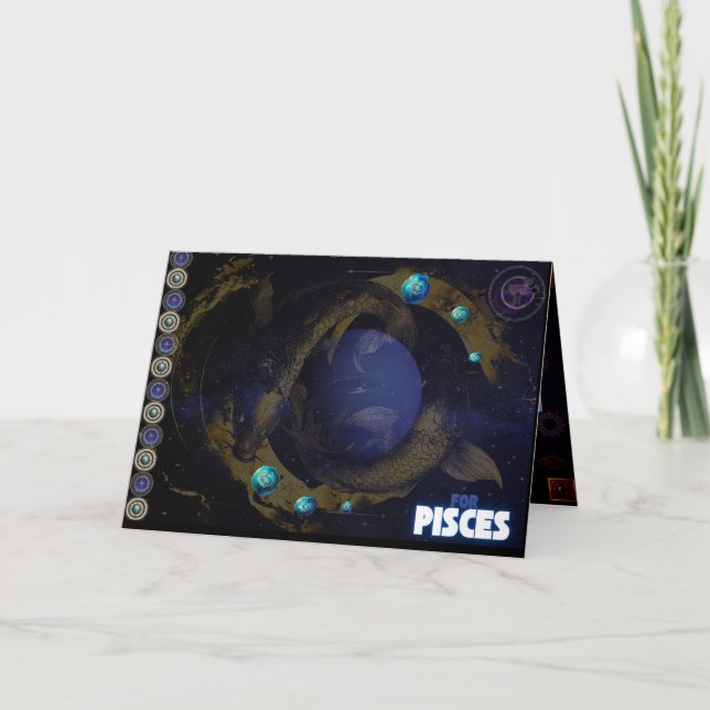 Pisces-dagskort Tack Kort (Framsida)