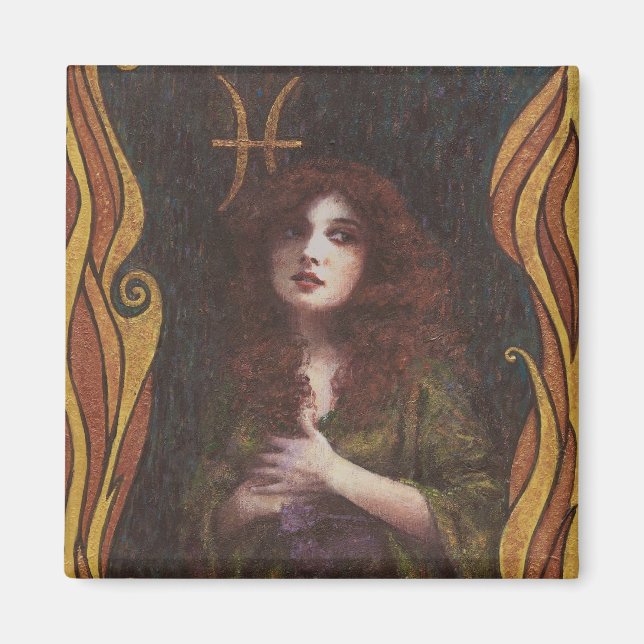 Pisces Decorative Figur Design Magnet (Framsidan)