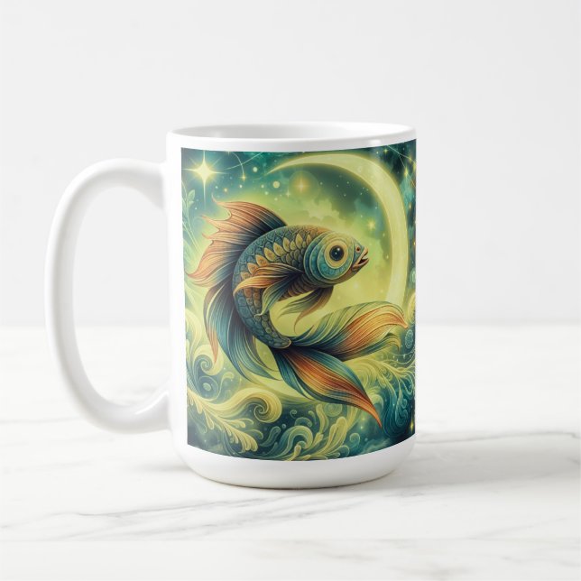 Pisces: den kosmetiska Simman Kaffemugg (Vänster)