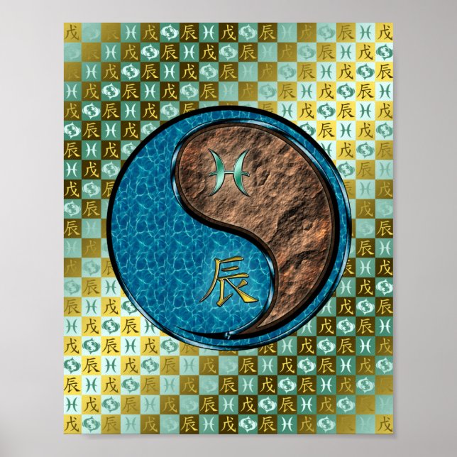 Pisces & Earth Dragon Poster (Framsidan)