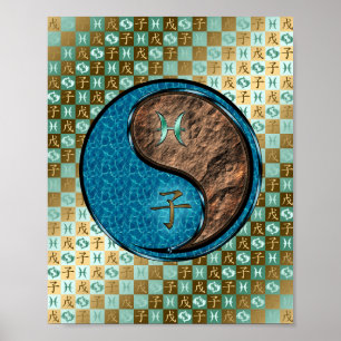 Pisces & Earth Råtta Poster