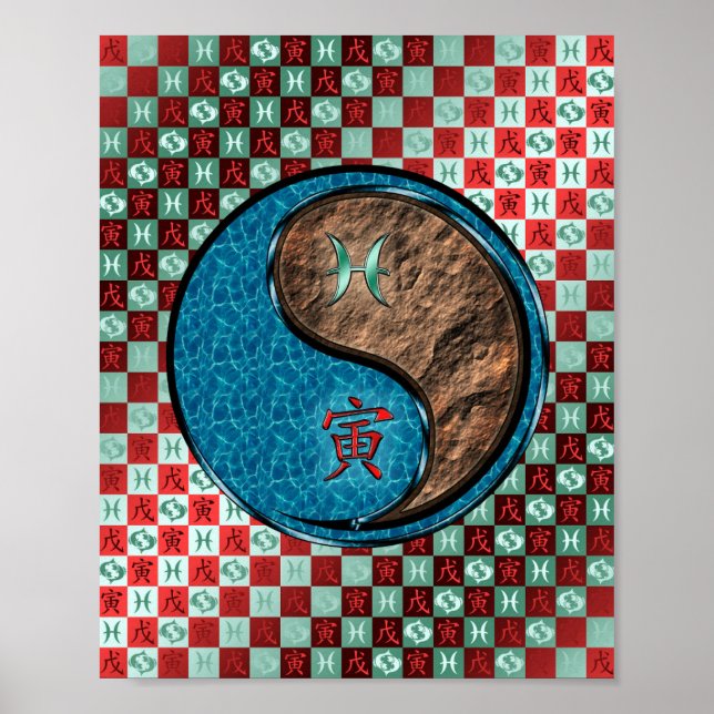 Pisces & Earth Tiger Poster (Framsidan)