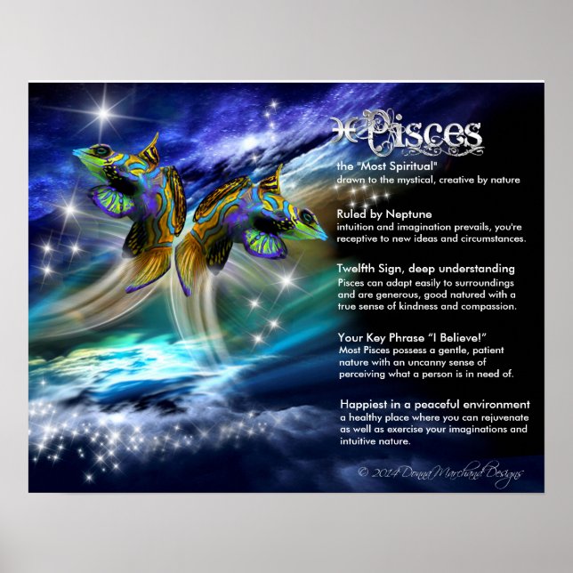 Pisces-egenskaper Poster (Framsidan)