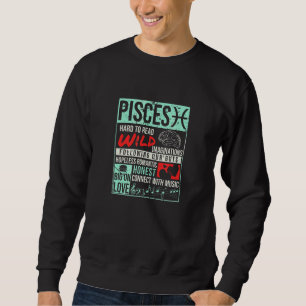 Pisces Facts Birthday Mind Horoscope Lång Ärmad Tröja