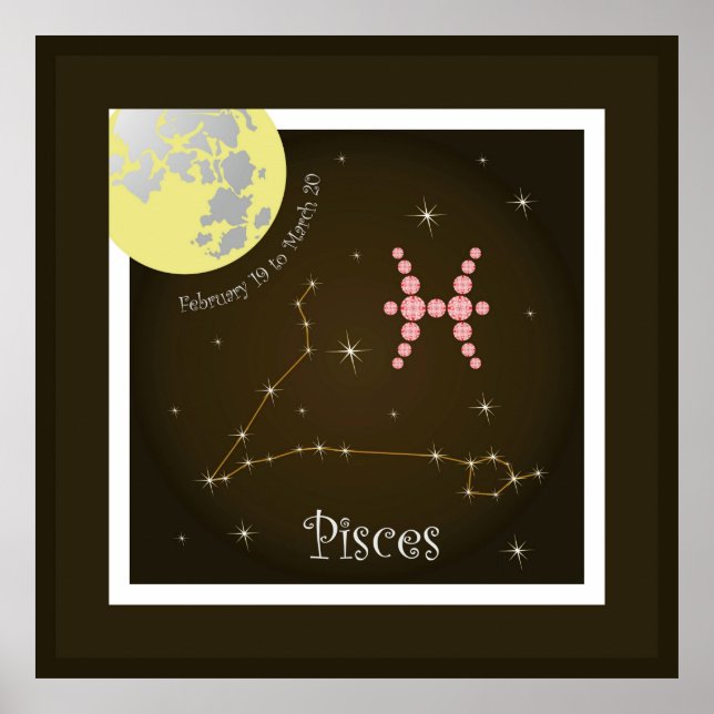 Pisces February 19 to March 20 Poster (Framsidan)