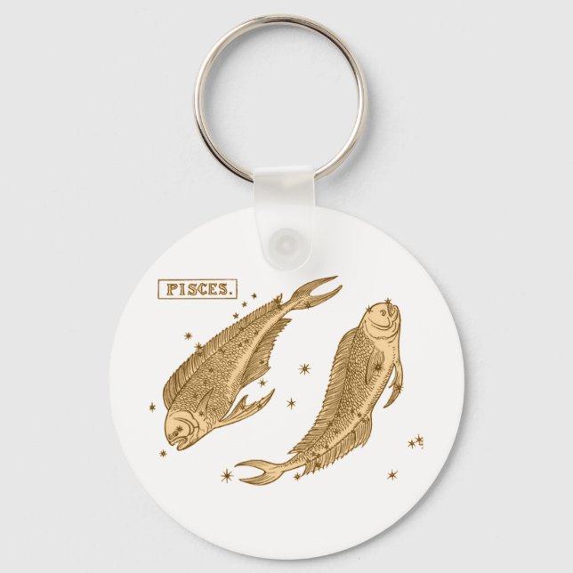 Pisces - Fisch Nyckelring (Framsida)