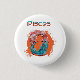 Pisces Fish Zodiac Horoscope Vatten Astrology-teck Knapp