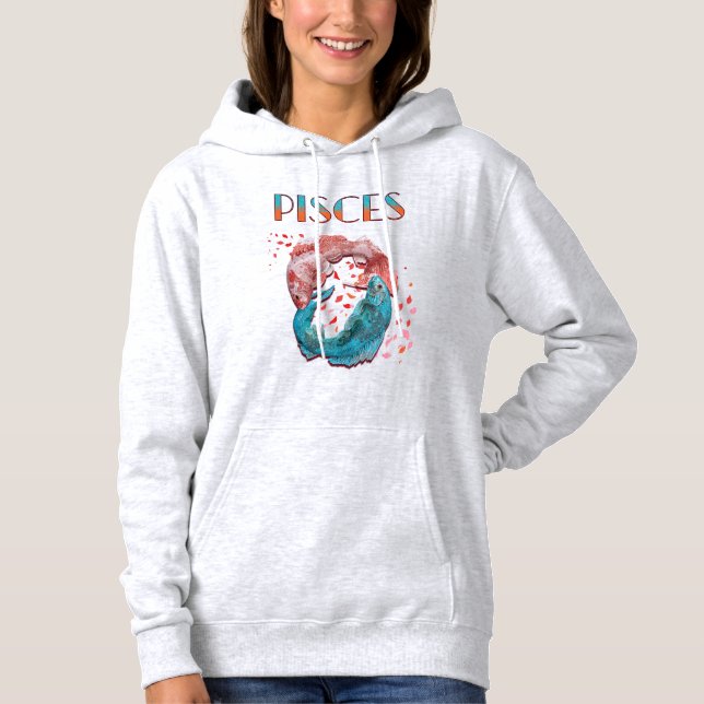 Pisces Fish Zodiac Horoscope Vatten Astrology-teck T Shirt (Framsida)