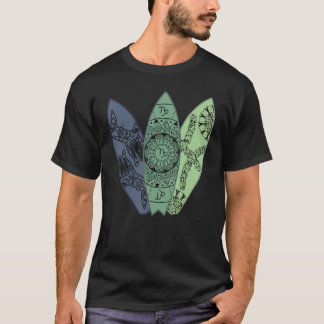 Pisces Fishing Zodiac Sign Surfboard Surfing Horos T Shirt