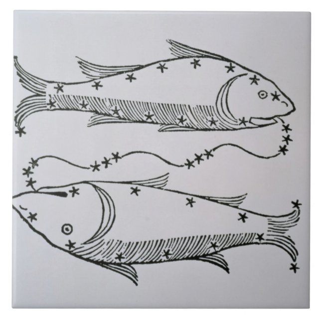 Pisces (fiskarna) en illustration från 'poeten kakelplatta (Framsidan)