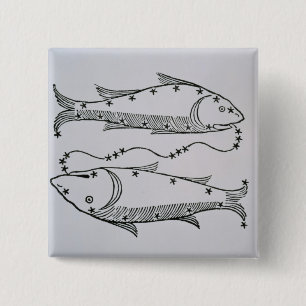Pisces (fiskarna) en illustration från 'poeten knapp