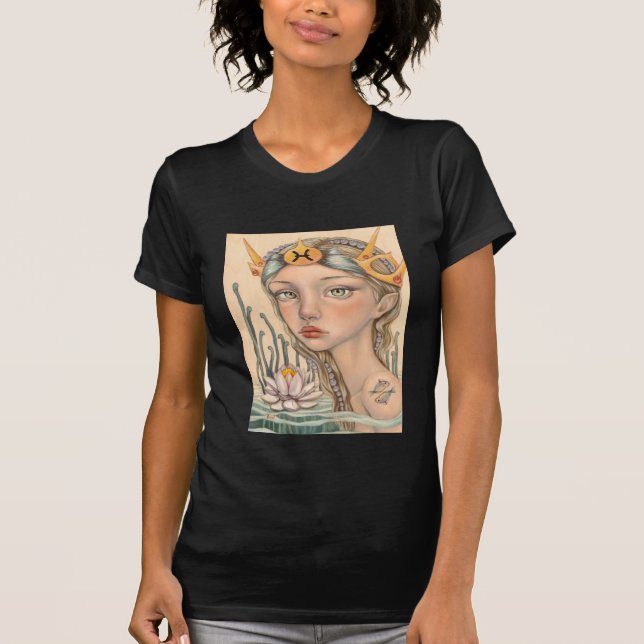 Pisces flicka t-shirt (Framsida)