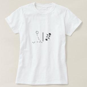 Pisces-födelseblommor (lily zodiac-tecken) himlar  t shirt