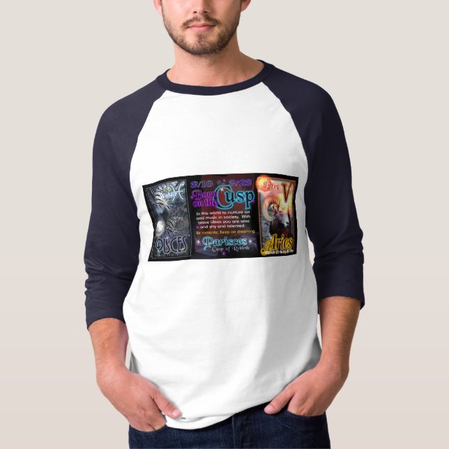 Pisces för Valxart Zodiacudd vädur Tee Shirt (Framsida)