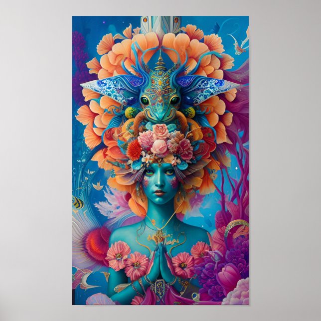 Pisces Goddess Poster (Framsidan)
