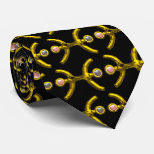 PISCES,Guld Zodiac Birthday Jewel,Black Slips
